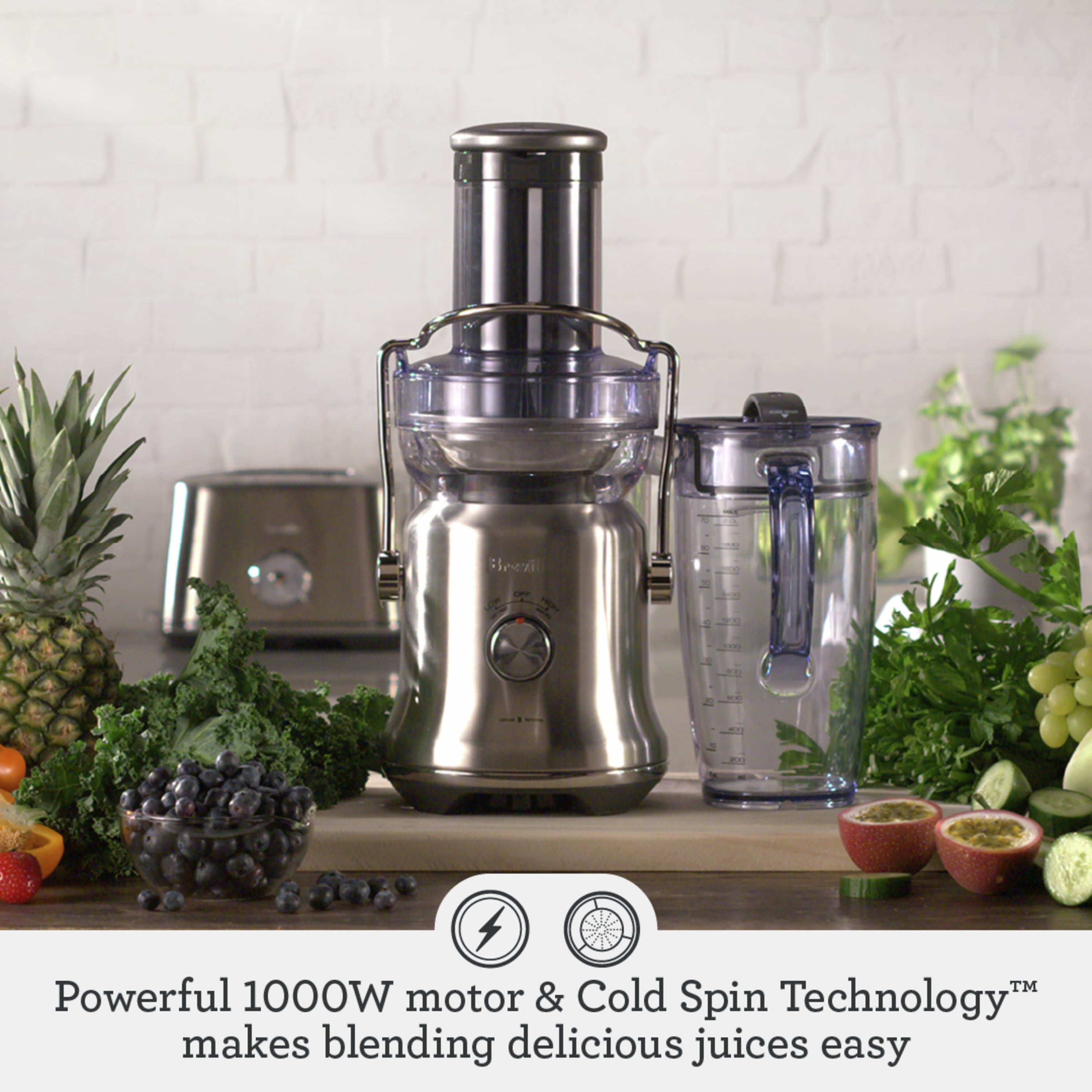 Breville ジューサー Breville the Juice Fountain Cold Plus Brushed Stainless Steel