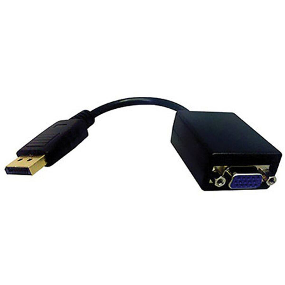 Front. Comprehensive - Comprehensive DisplayPort Male to VGA Female Adapter Cable.