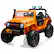 Front. GARVEE - 24V 4WD 2-Seater Kids Ride On Truck, Electric Vehicle w/4×55W Motors, Remote, LED Lights, Music & Suspension - Orange.