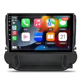Junsun - 9" Car Stereo Radio GPS Navi FM WIFI RDS SWC Blutooth CarPlay 8 Core 4+64GB Android 15 - Black