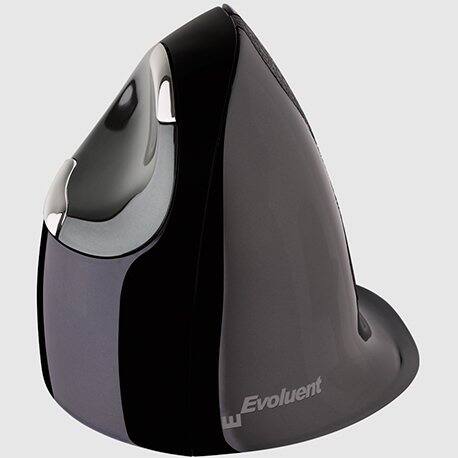 Angle. Evoluent - Vertical Ergonomic Mouse D Medium Wireless for PC - Black.