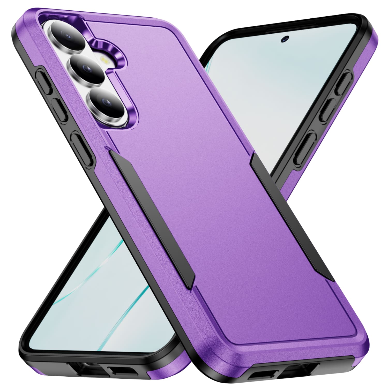 UUCOVER - Shockproof Case for Samsung Galaxy A17 5G Soft TPU Inner Layer and Hard PC Outer Back Cover Double Layer Cover - Purple price history on PriceWatchPro