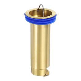 Unique Bargains - Odor Proof Floor Drain, 3.5" Brass Floor Drain Cover Shower Plug Drain Backflow Preventer for Pipes Tubes Bathroom - Gold