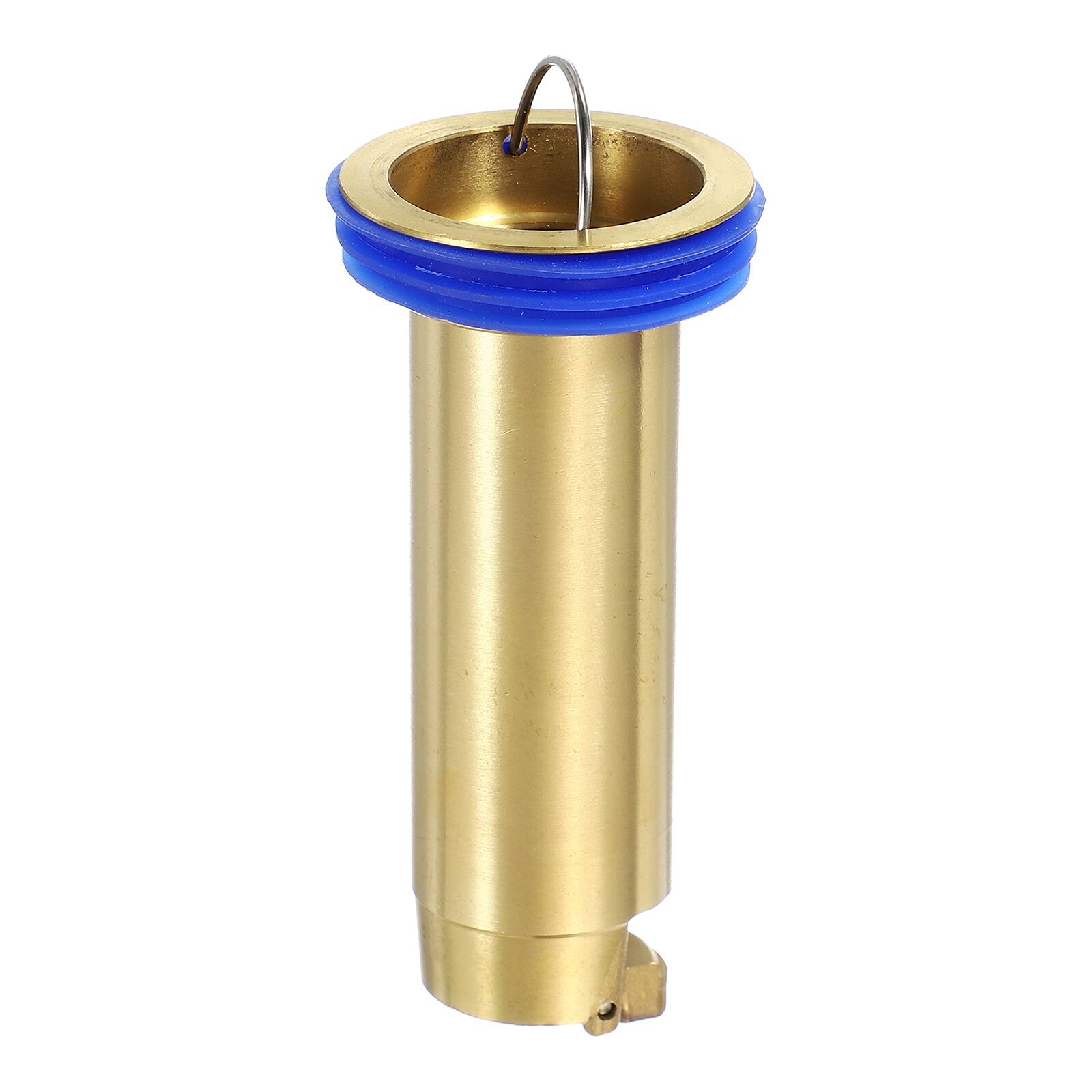 Front. Unique Bargains - Odor Proof Floor Drain, 3.5" Brass Floor Drain Cover Shower Plug Drain Backflow Preventer for Pipes Tubes Bathroom - Gold.