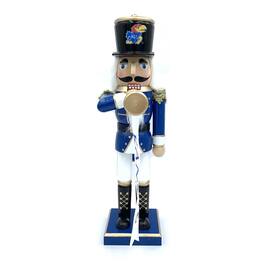 Santa's Workshop - Kansas Jayhawks 14" Bugler Nutcracker - Blue