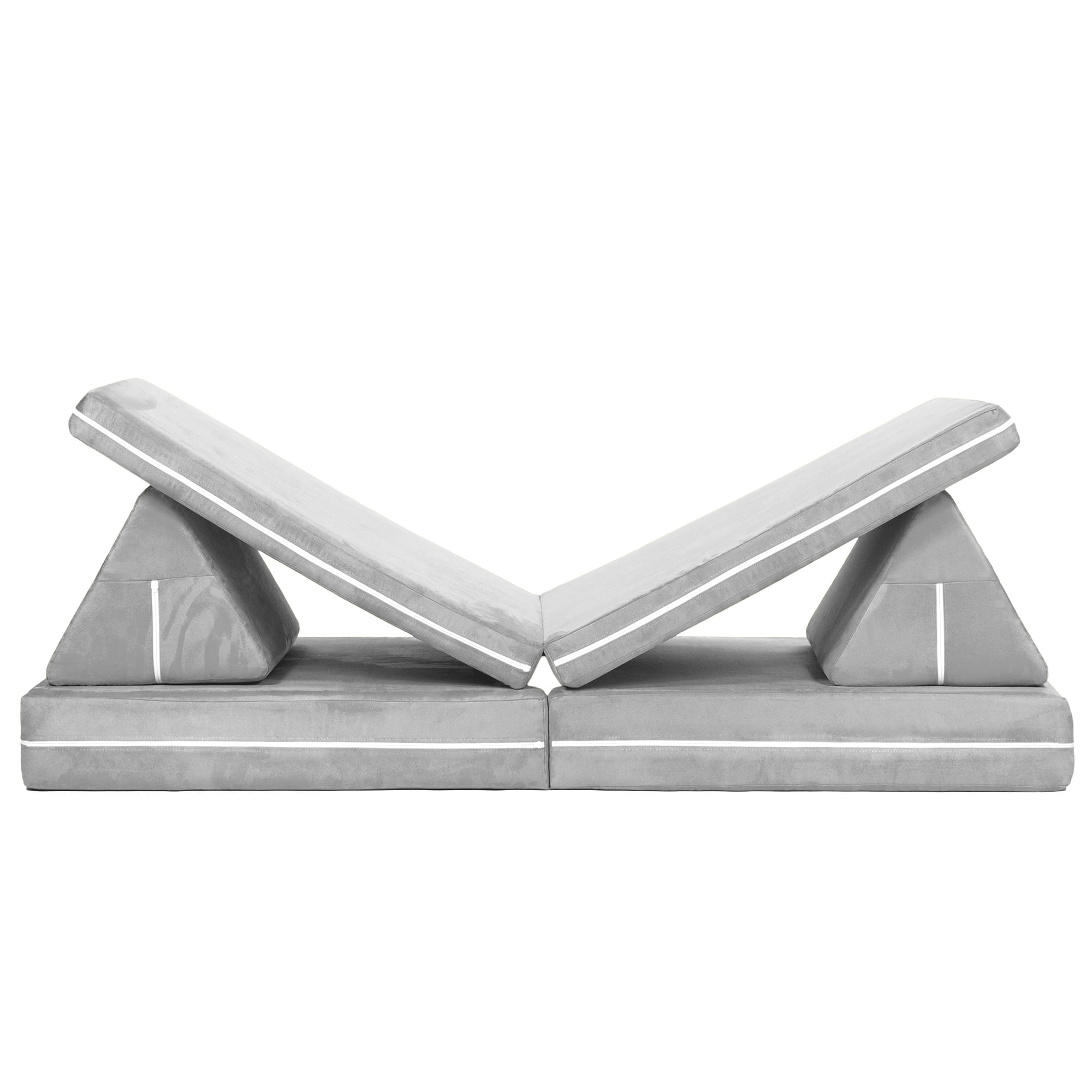 Alt View 2. Jaxx - Jaxx Zipline Playscape Imaginative Furniture Playset for Creative Kids, Original Set, Platinum - Platinum.