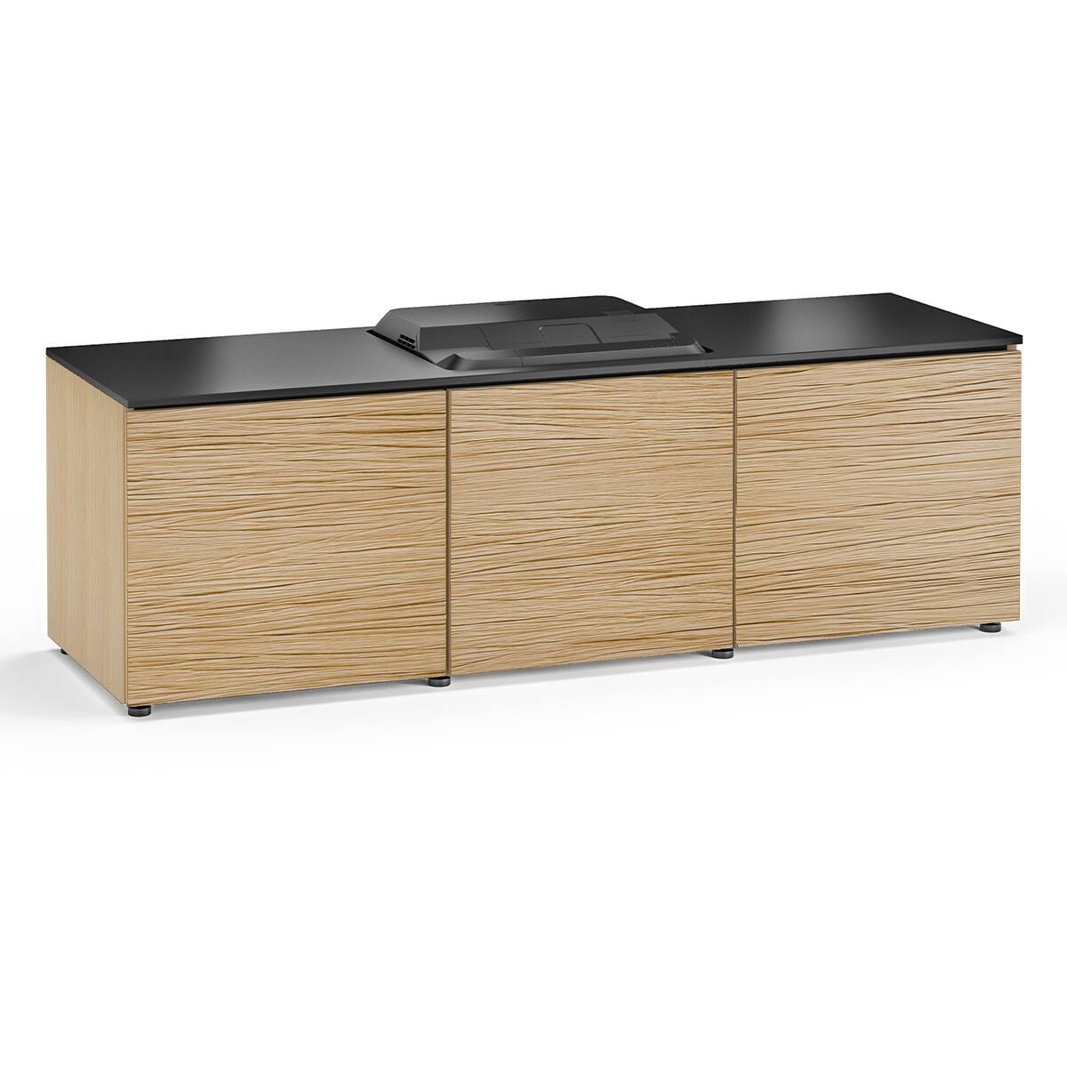 Front. Salamander Designs - Salamander Designs Chameleon Collection Denver 237 Projector Integrated Cabinet for Epson LS100 Projector (Natural Oak) - Natural Textured Oak.