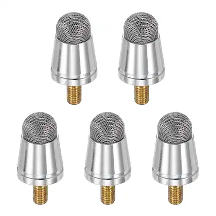 Front. Unique Bargains - 5pcs 6.5mm Fiber Tips with External Thread for Capacitive Stylus Pen Replacement - Gray.
