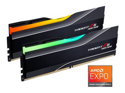 G.SKILL Trident Z5 Neo RGB 128GB DDR5 6000MHz RAM (2x64GB) Black G.SKILL Trident Z5 Neo RGB 128GB DDR5 6000MHz RAM (2x64GB) Black