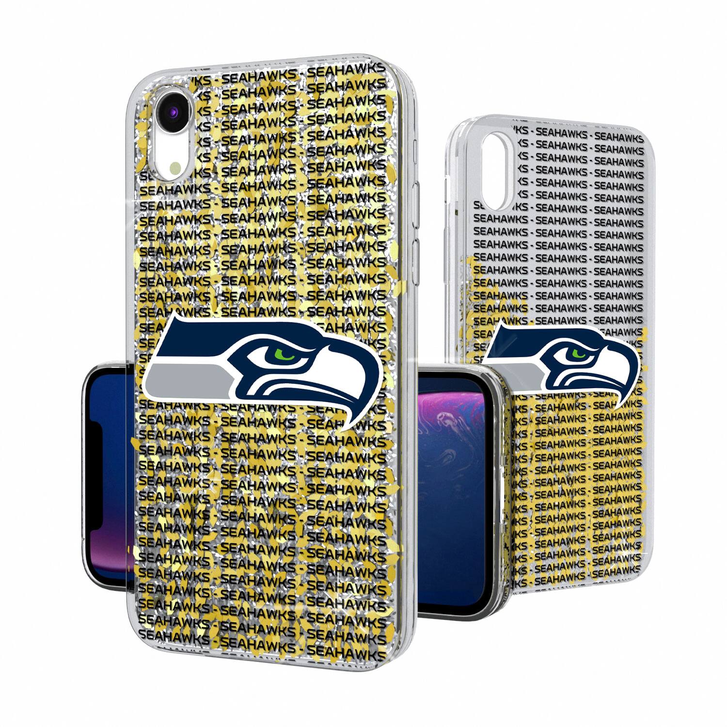 Keyscaper - NFL - Seattle Seahawks iPhone Text Backdrop Design Glitter Case - 16 Pro - Multicolor price history on PriceWatchPro