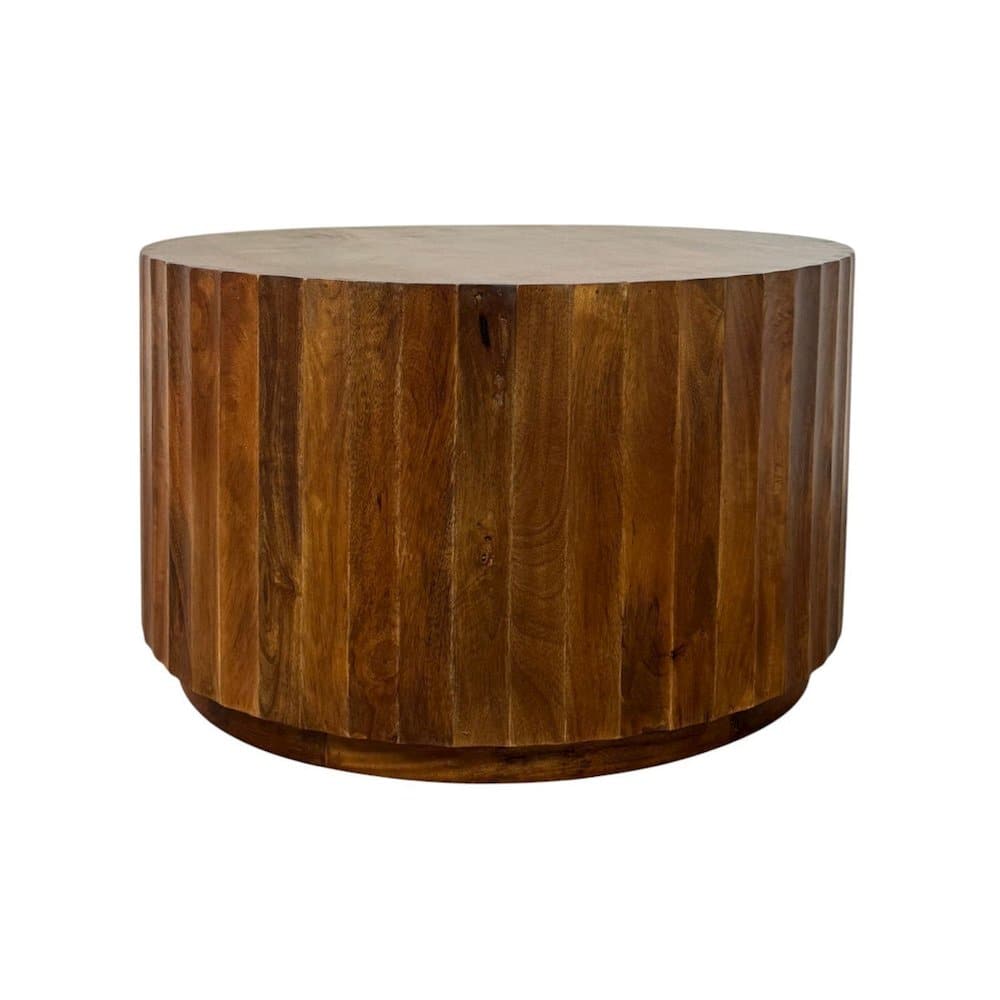 Photos - Coffee Table Carolina Chair & Table - Harrison 30" Scallop Side Round Top  - Chestnut - Red CT-3018-VG-CHWD 