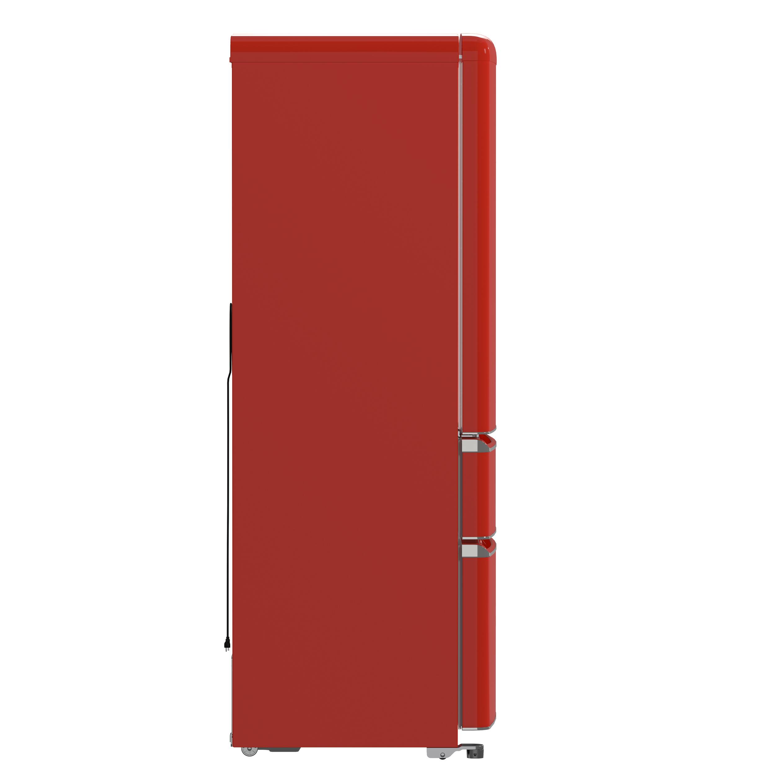 Alt View 2. Forno Appliances - Luigi 18 Cu. Ft. French Door Refrigerator with Handle-free Design - Red.