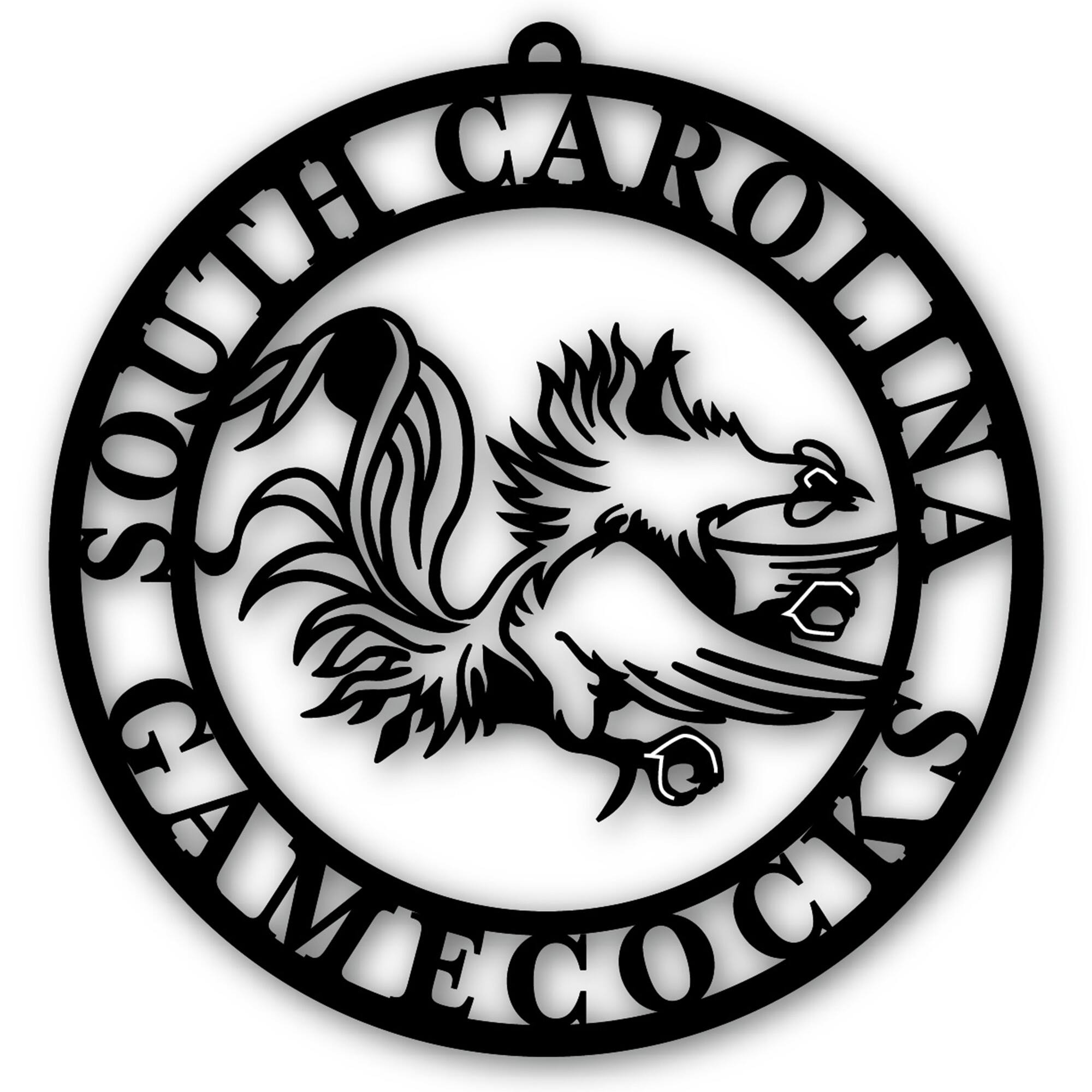Black South Carolina Gamecocks 16'' Team Logo Cutout