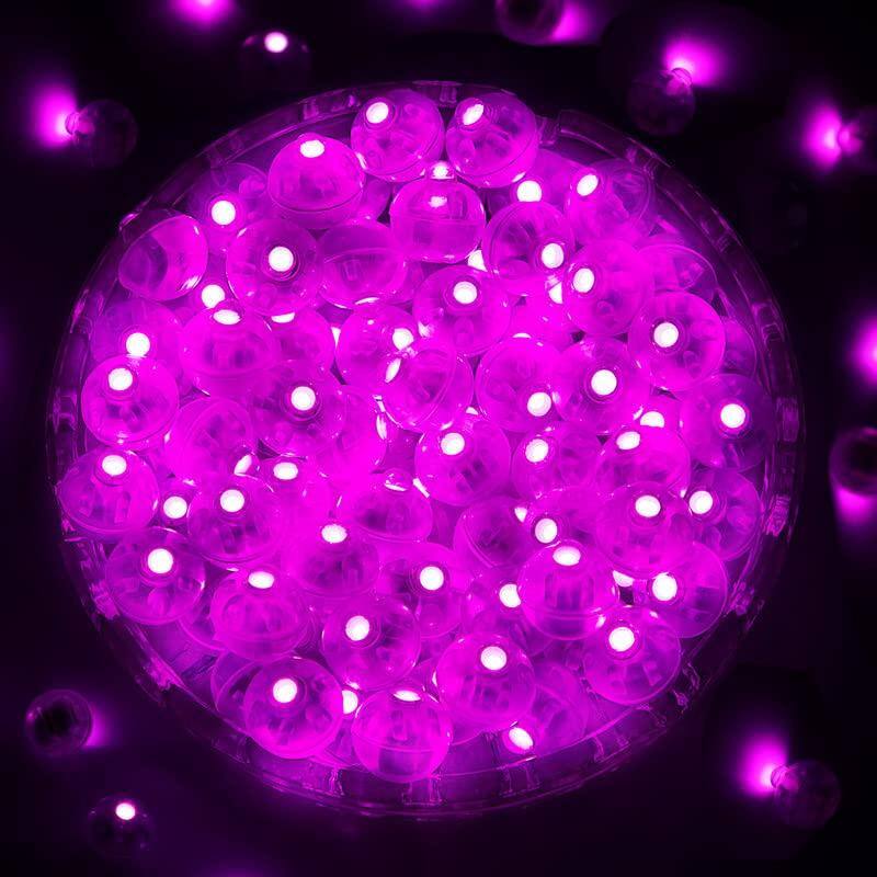 Paradigms Interiors - Mini Led Lights For Paper Lantern Balloons Light Up Neon Party Easter Eggs Christmas Birthday Wedding Decor - Pink-50 Pcs-Twinkle