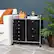 Alt View 14. Mind Reader - Rolling Cart with Drawers, Utility Cart, Craft Storage, Kitchen, Metal, 24.25"L x 15.25"W x26.25"H - Black.