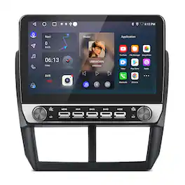 Junsun - 10.1" carplay Android 15 1+32GB Car Stereo Radio GPS Navi WIFI RDS SWC BT FM For Subaru Forester 3 2007-2013 - Black