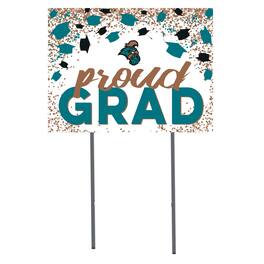 Jardine - Coastal Carolina Chanticleers 18" x 24" Proud Grad Yard Sign - White