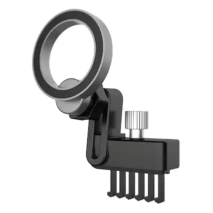 Front. BEARSOLIM - Car Air Outlet Magnetic Phone Holder Suitable for Tesla Model 3/Y Magsafe Holder Car Holder, with Magsafe Magnetic Ring - BLACK.