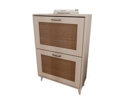 Spaco - 2-Tier Shoe Rack for Entryway,Spacious Shoe Storage Organizer with Stable Frame, Easy Access Design,Holds 12 Pairs - Antique Grey