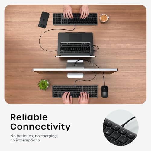 Reliable Connectivity  
No batteries, no charging, no interruptions.