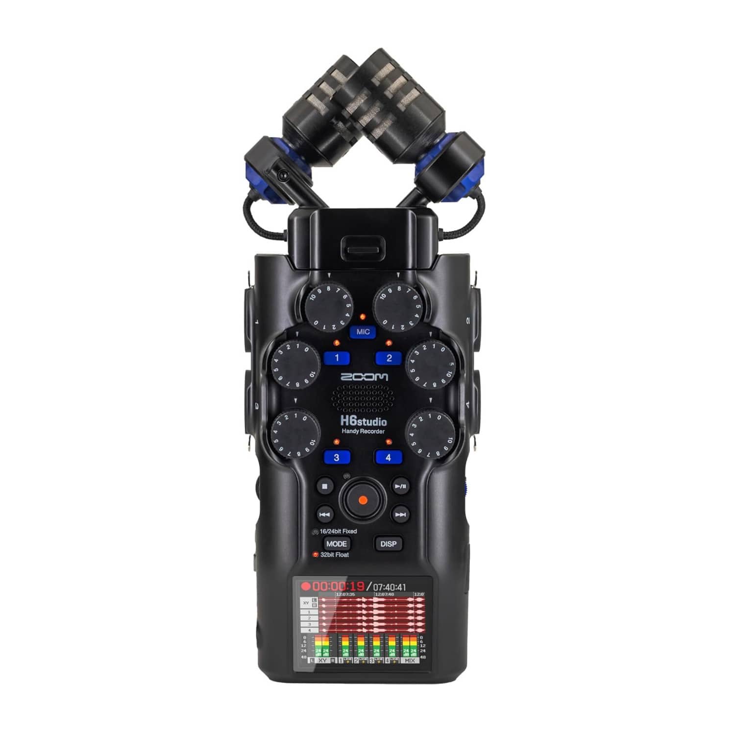 Zoom - H6studio 8-Track 32-Bit Float Handy Recorder with XY Stereo Mics