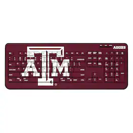 Keyscaper - Texas A&M Aggies Solid Design Wireless Keyboard - Multicolor