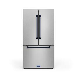 Gordon Ramsay Series by Thor Kitchen 20.3 Cu. Ft. Counter Depth Refrigerator with Navy Blue Hardware - Stainless Steel