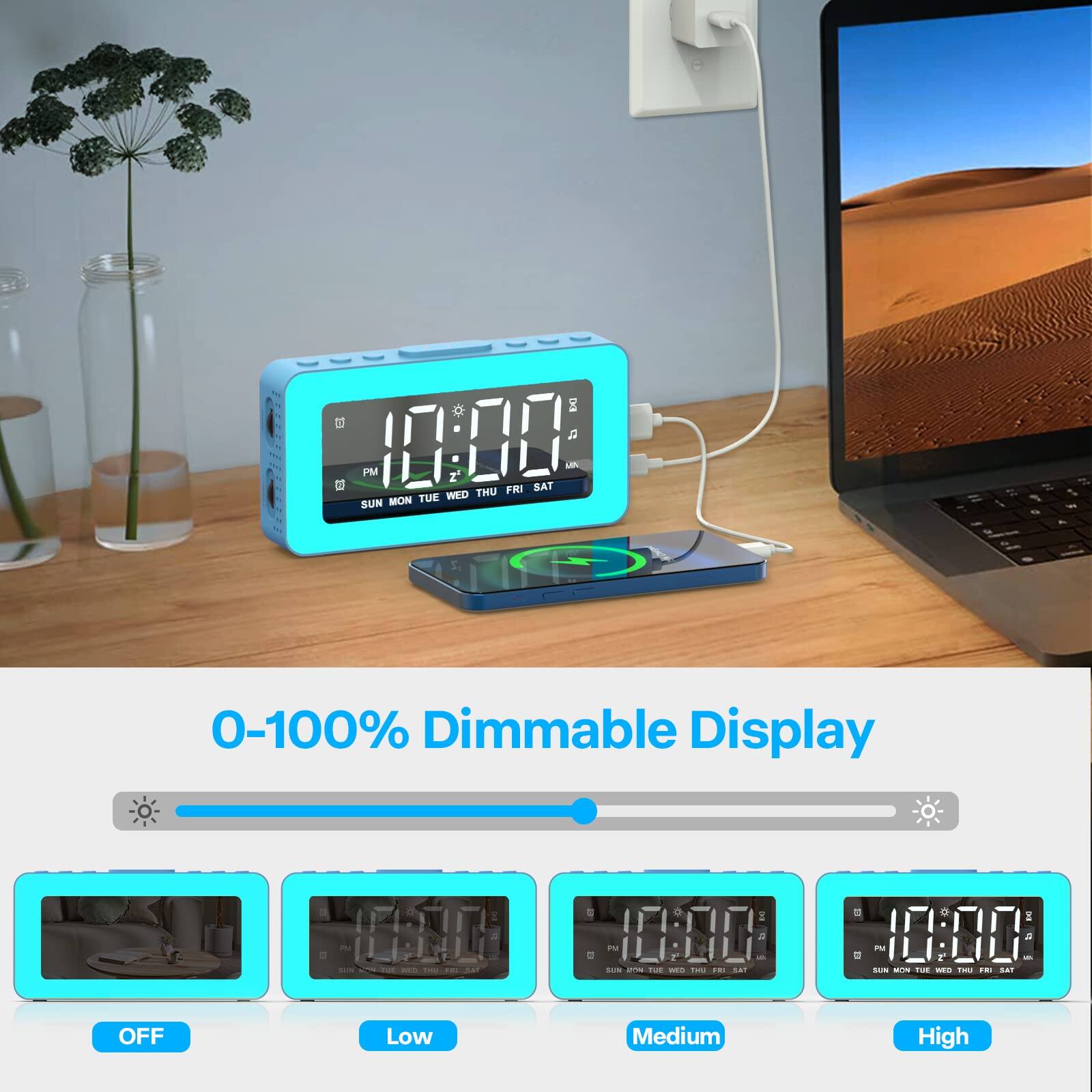 0-100% Dimmable Display

OFF Low Medium High