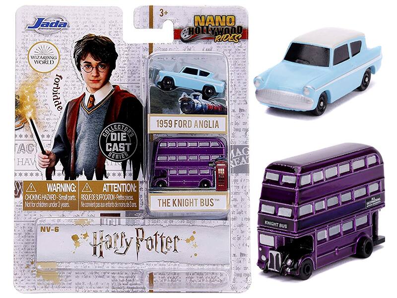 Jada
WIZARDING WORLD
forbidden
COLLECTOR'S DIE CAST SERIES
NANO HOLLYWOOD RIDES
1959 FORD ANGLIA
THE KNIGHT BUS™
WARNING: CHOKING HAZARD - Small parts. Not for children under 3 years.
ATTENTION: RISQUE DE SUFFOCATION - Petites pièces. Ne convient pas aux enfants de moins de 3 ans.
NV-6
Harry Potter
Jada
NANO HOLLYWOOD RIDES
1959 FORD ANGLIA
THE KNIGHT BUS™