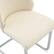 Alt View 9. GOODSILO - Set of 4 Modern Faux Leather Dining Chairs with Gold Mesh Texture and Chrome Accents - Off White.