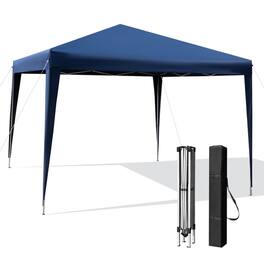 Kadyn - 10 x 10 Feet Outdoor Pop-up Patio Canopy for Beach and Camp-Blue, Outdoor Gazebo Wedding Party Tent Canopy Tent