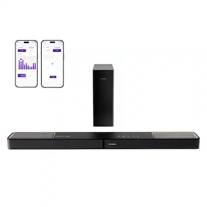 Front. Ultimea - ULTIMEA Skywave F30 3.1.2ch Sound Bar with Dolby Atmos for Smart TV, Home Theater, 300W - Black.