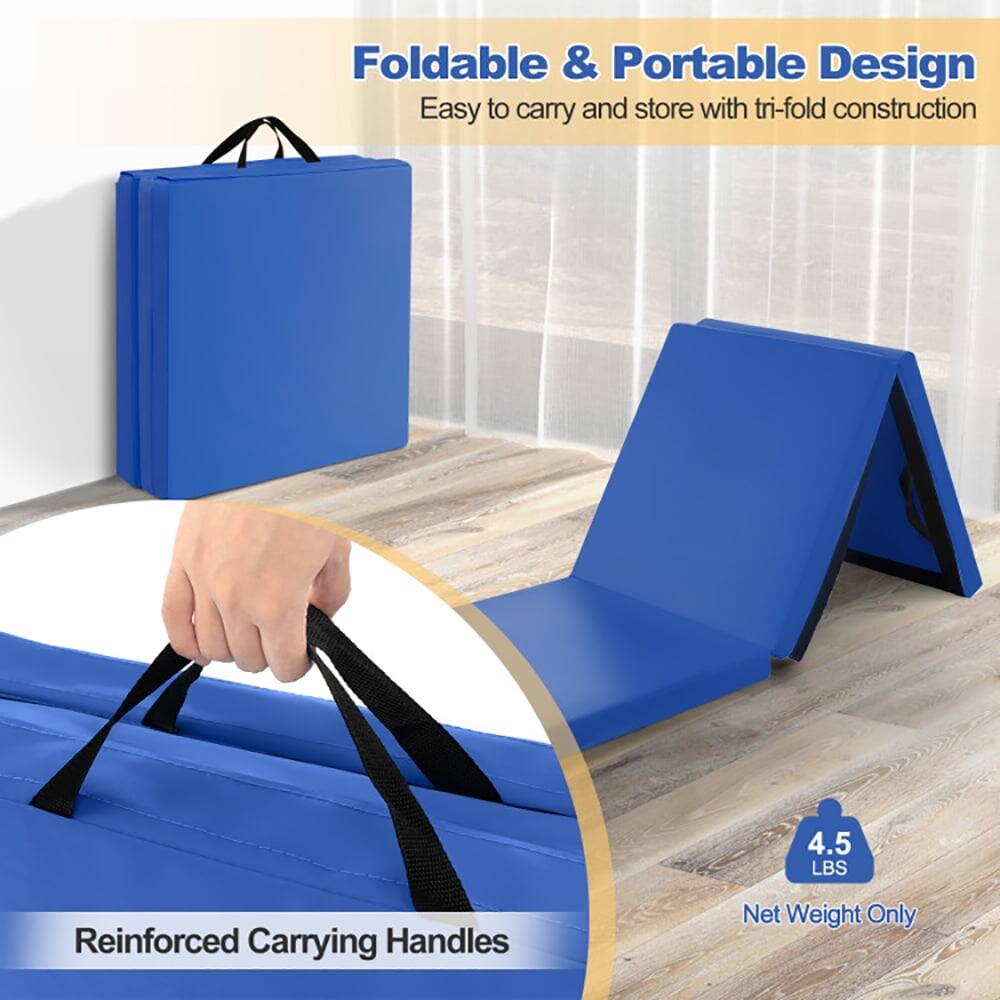 Foldable & Portable Design  
Easy to carry and store with tri-fold construction  

Reinforced Carrying Handles  

4.5 LBS  
Net Weight Only
