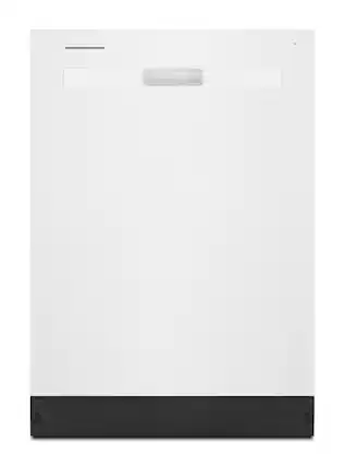 Front. Whirlpool - Whirlpool - Quiet Dishwasher with Boost Cycle and Pocket Handle - White - White.
