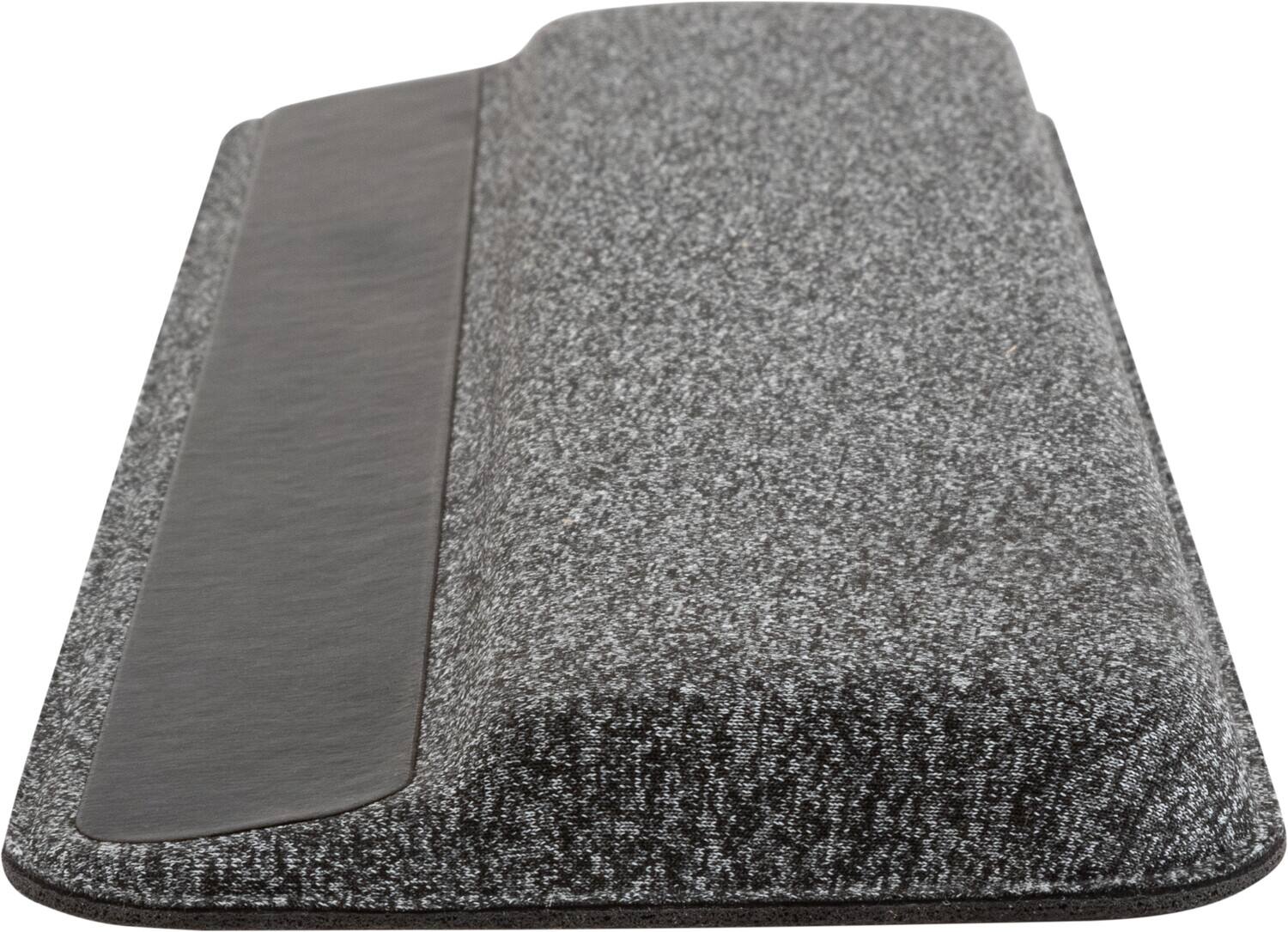 Alt View 4. Allsop - Premium Plush Angled  Wrist Rest - GRAY.