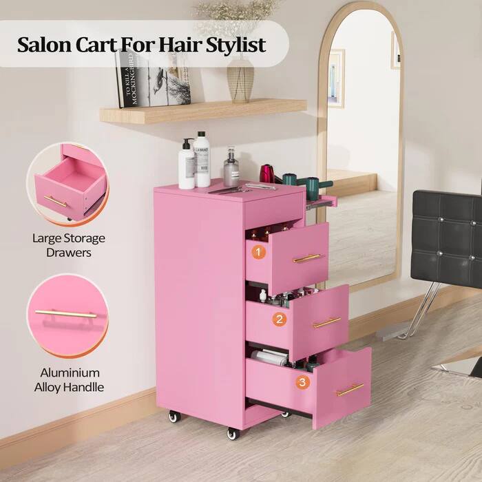 Salon Cart For Hair Stylist

Large Storage Drawers

Aluminium Alloy Handle