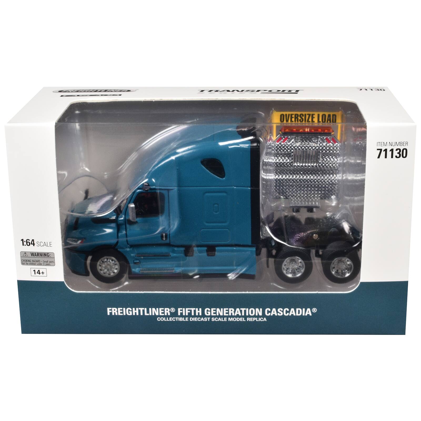 TRANSPOLE

OVERSIZE LOAD

ITEM NUMBER 71130

1:64 SCALE

WARNING: Small parts. Not for children under 3 years. 14+

FREIGHTLINER® FIFTH GENERATION CASCADIA® COLLECTIBLE DIECAST SCALE MODEL REPLICA