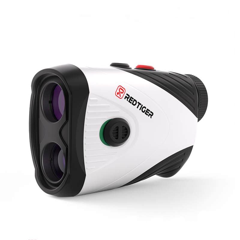 REDTIGER - Golf Rangefinder with Slope Switch, 1200 Yards, 7X Magnification, Flag Pole Locking - White
