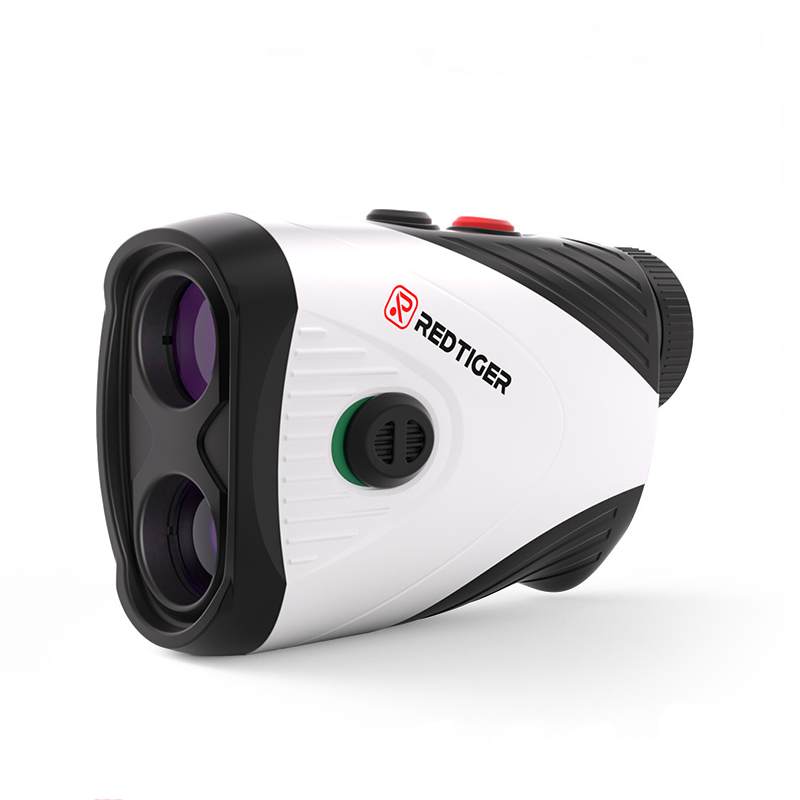 Front. REDTIGER - Golf Rangefinder with Slope Switch, 1200 Yards, 7X Magnification, Flag Pole Locking - White.