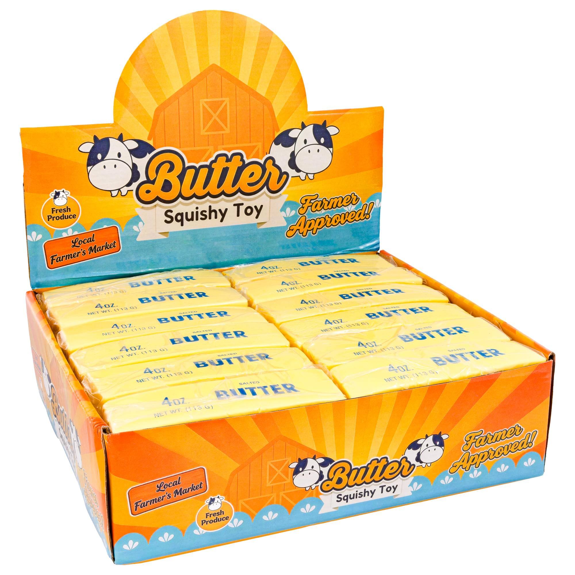 Butter Squishy Toy  
Farmer Approved!  
Local Market Farmer's  
Fresh Produce  

BUTTER  
4oz  
NET WT 113g  

BUTTER  
4oz  
NET WT 113g  

BUTTER  
4oz  
NET WT 113g  

BUTTER  
4oz  
NET WT 113g  

BUTTER  
4oz  
NET WT 113g  

BUTTER  
4oz  
NET WT 113g  

BUTTER  
4oz  
NET WT 113g  

BUTTER  
4oz  
NET WT 113g  

BUTTER  
4oz  
NET WT 113g  

BUTTER  
4oz  
NET WT 113g  

BUTTER  
4oz  
NET WT 113g  

BUTTER  
4oz  
NET WT 113g  

BUTTER  
4oz  
NET WT 113g  

BUTTER  
4oz  
NET WT 113g  

BUTTER  
4oz  
NET WT 113g  

BUTTER  
4oz  
NET WT 1