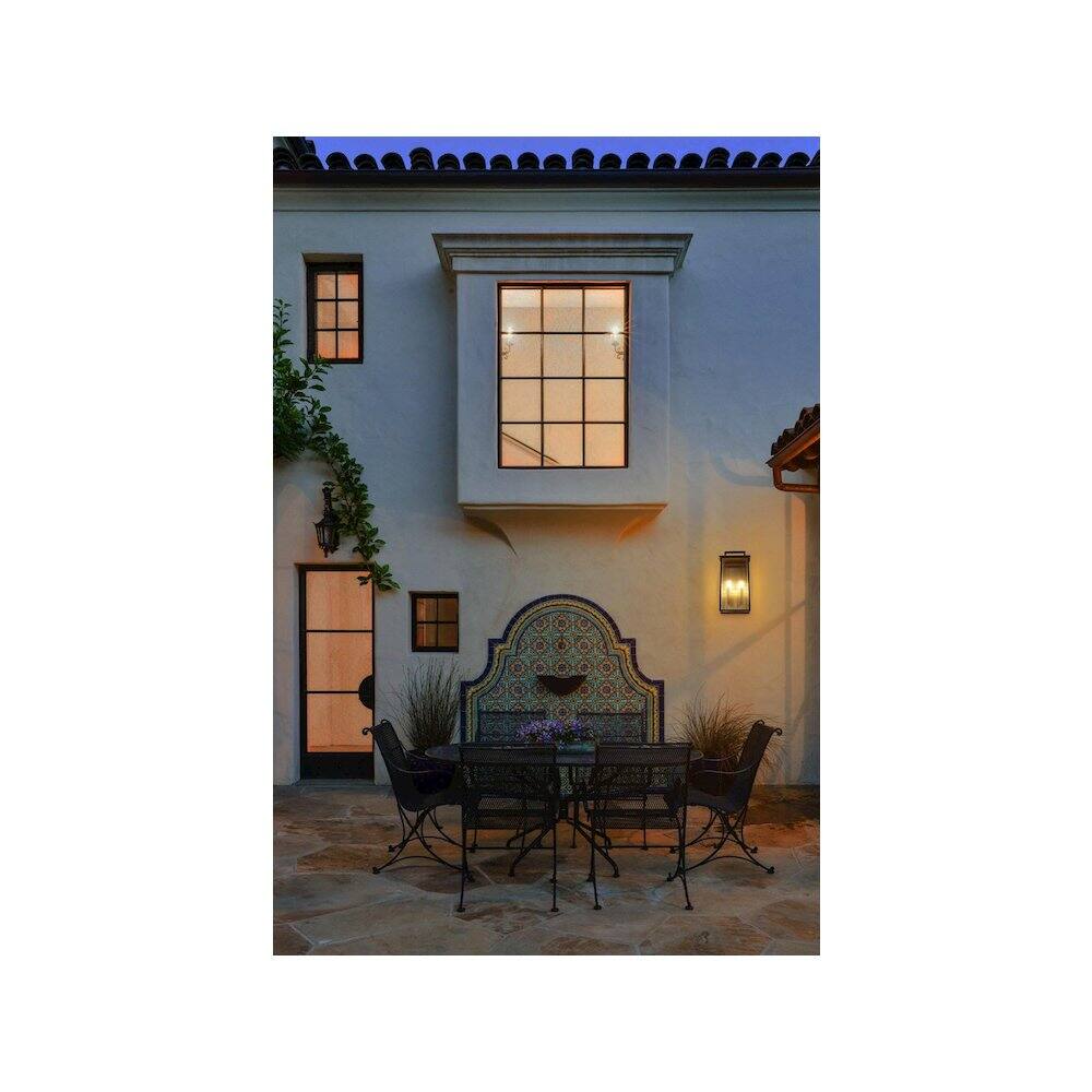 Alt View 4. Elegant Lighting - Kannon 11.5 inch Outdoor Wall Sconce in Black - Black.