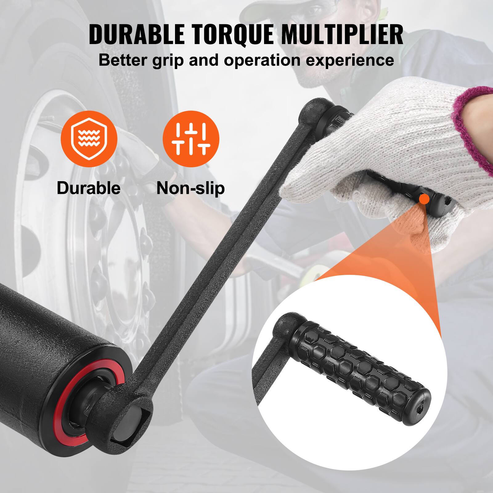 DURABLE TORQUE MULTIPLIER  
Better grip and operation experience  

- Durable  
- Non-slip