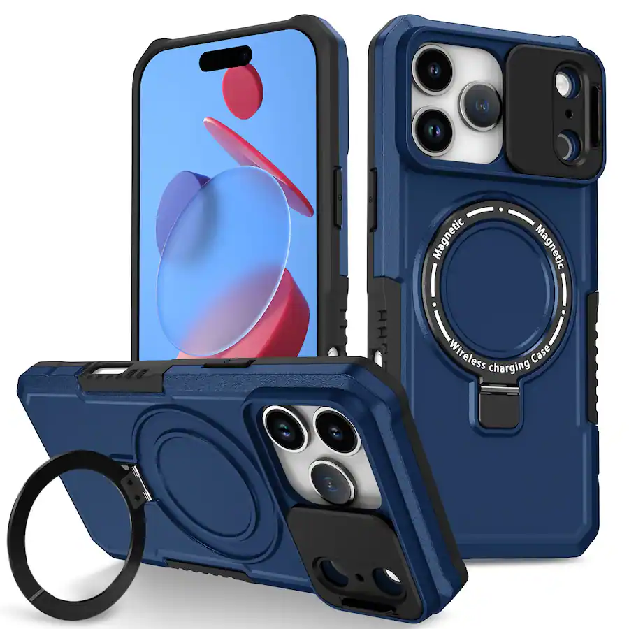 Dteck Rugged Case for Apple iPhone 17 Pro Max with Slide Lens Cover ...