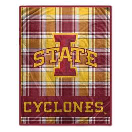 Pegasus - Iowa State Cyclones 66" x 95" Oversized Plaid FAN-mily Ultra Cozy Blanket - Multicolor