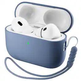 Ornarto - Compatible with AirPods Pro 3 Case 2025, Full Protective Silicone with Front LED Visible Skin Case - Fresh Mint