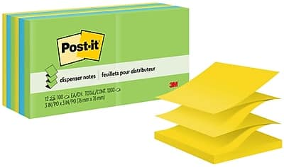 "Post-it - Pop-up Notes, 3"" x 3"", Floral Fantasy Collection, 100 Sheet/Pad, 12 Pads/Pack (R330-12AU) - Multicolor" price history on PriceWatchPro