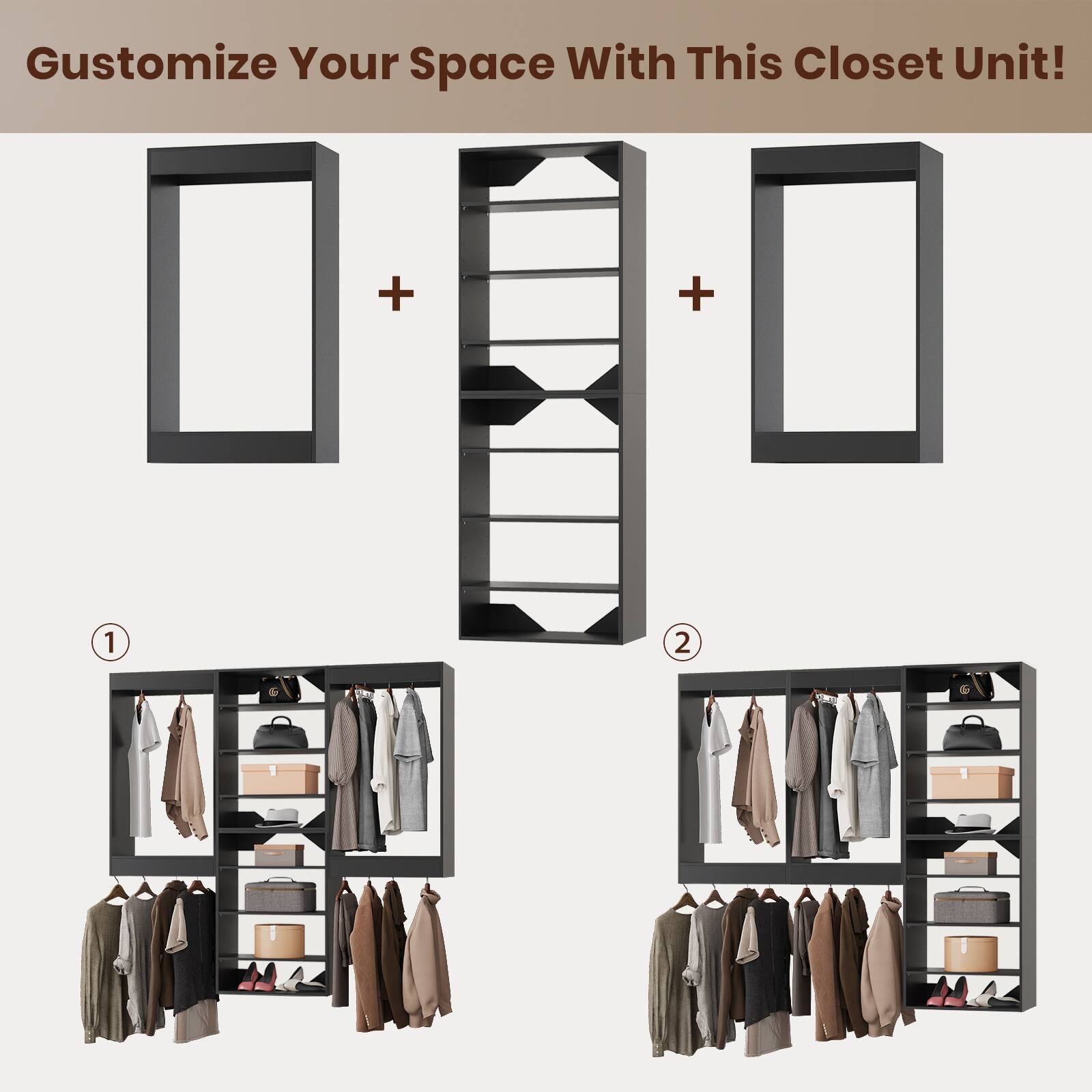 Customize Your Space With This Closet Unit!

1. [Image of a closet unit with clothes and accessories]

2. [Image of a closet unit with clothes and accessories]