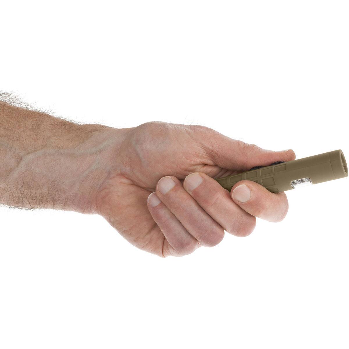 Alt View 4. Nightstick - Nightstick MultiPurpose Dual-Switch Dual-Light 90 Lumen Flashlight, 2 AAA Batteries, Tan.