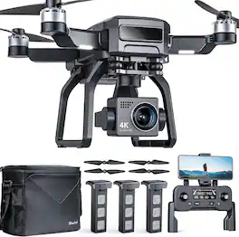 Bwine - F7GB2 Pro Drones with Camera for Adults 4K UHD Aerial, 3-Axis Gimbal, 10000FT Control,GPS Follow,Beginner Mode - Dark Gray