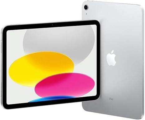 Angle. Apple - 11-inch iPad A16 chip with Wi-Fi - 256GB - Silver.
